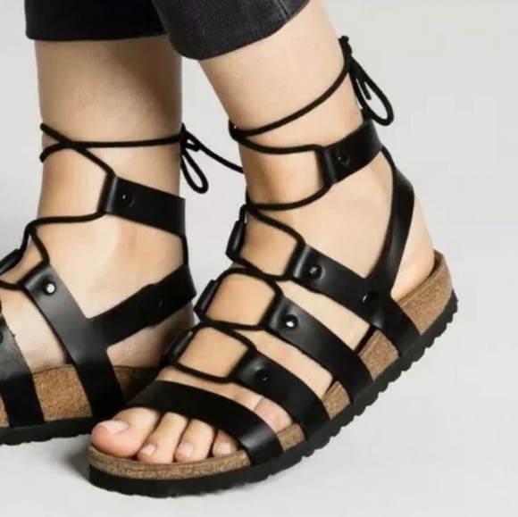 Birkenstock Black Gladiator Sandals - Picture 2 of 6